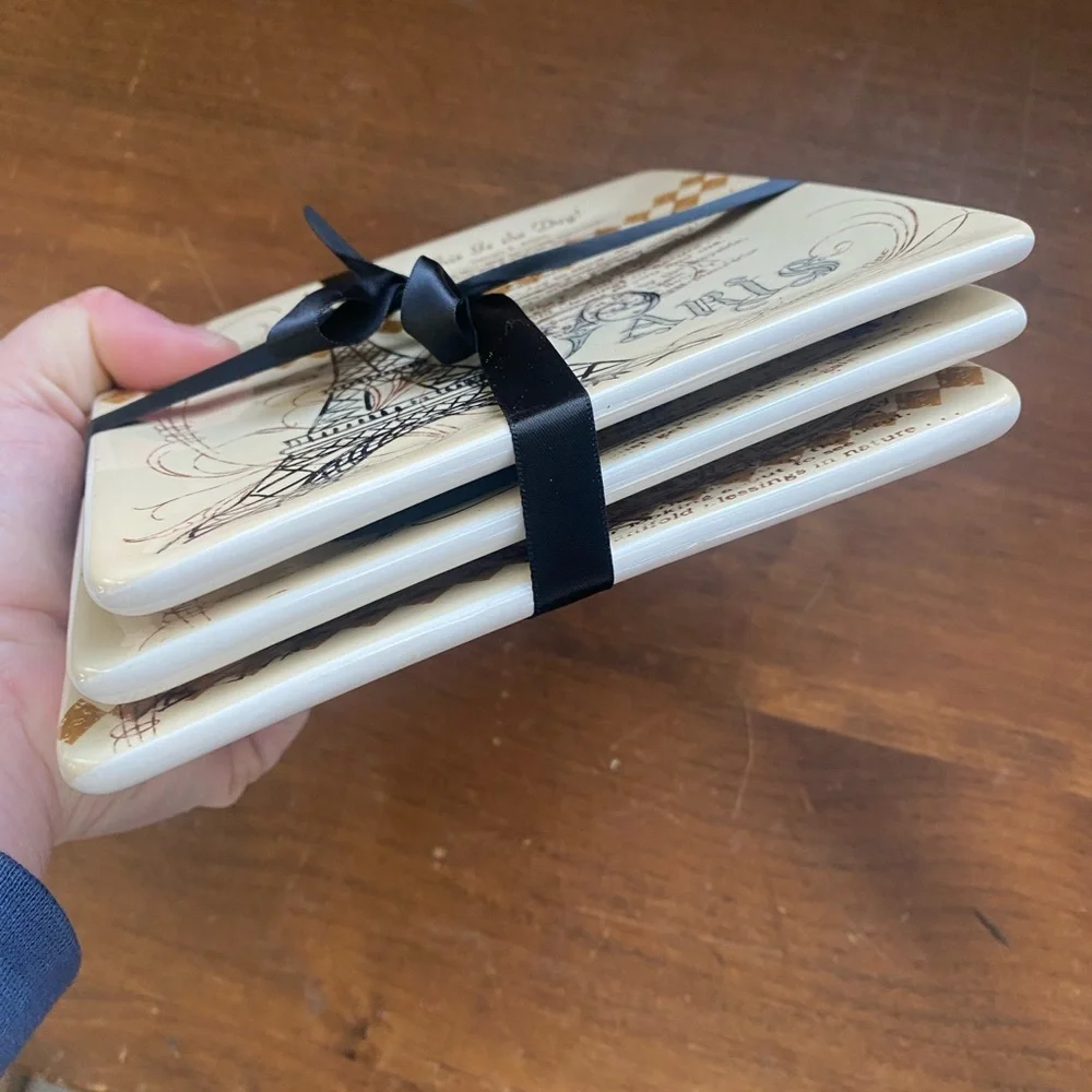Paris Themed Decorative Plates, set of 3